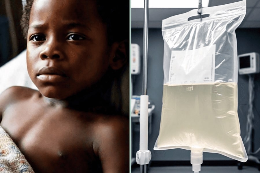 What happens if 'drip' is given to someone with measles? Could it cause death?