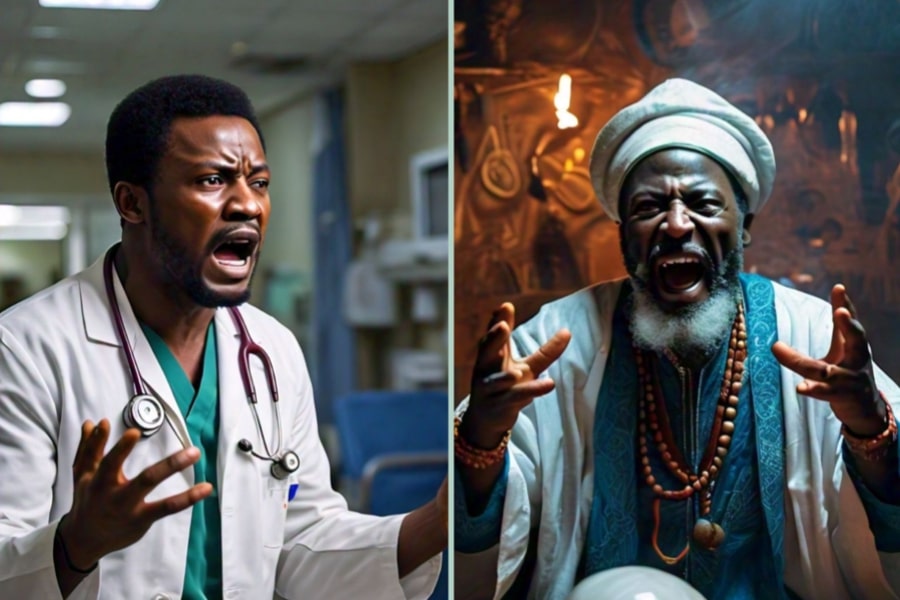 Who should treat a stroke: a medical doctor or a native healer?